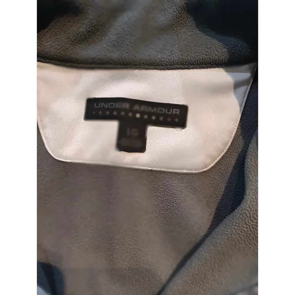 Under Armour TPC Sawgrass Quarter-Zip Pullover Men's Large LG Gray Fleece Golf L